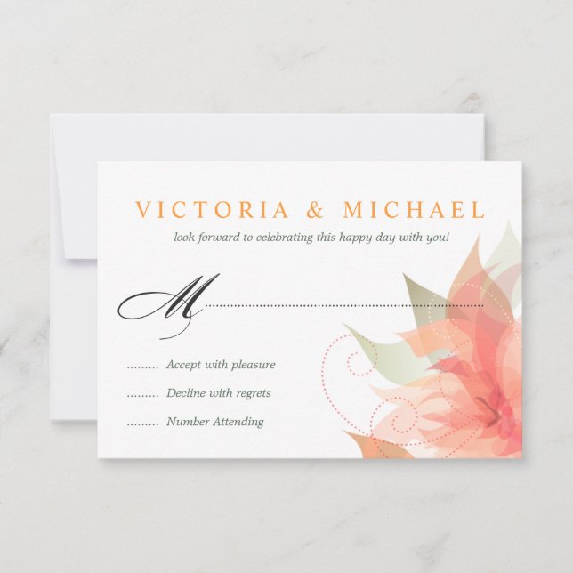 RSVP - Casamento Branco com Gelo Laranja 2 (Frente)