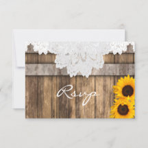 RSVP Casamento em um Bosque Rústico e Renda