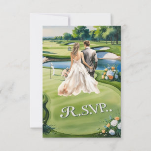 RSVP casamento GOLF responder estilo aquarela