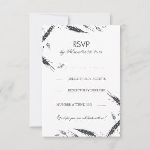 RSVP Casamento Outono Trigo