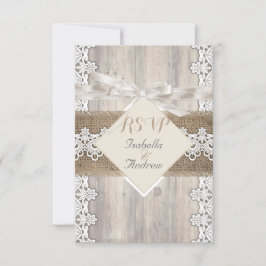 RSVP Casamento Russo Beige White Lace Wood AB