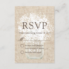 RSVP | Casamento Russo Mason Jar Breath do Bebê