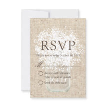 RSVP | Casamento Russo Mason Jar Breath do Bebê