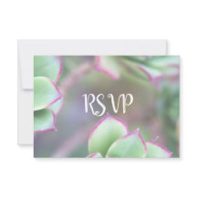 RSVP | Casamento Suculento Verde Moderno