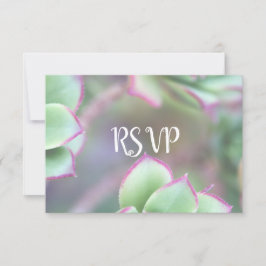 RSVP | Casamento Suculento Verde Moderno