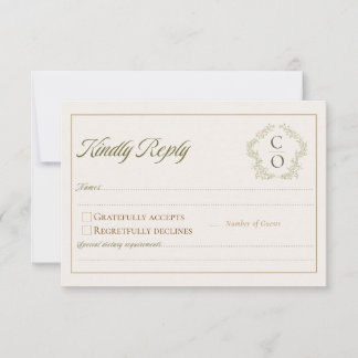 RSVP Casamento Verde Sage Toile Boêmio Antigo