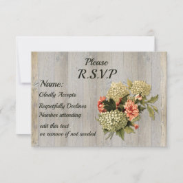 RSVP — Chic Rustic Country, Old Wood and Flowers