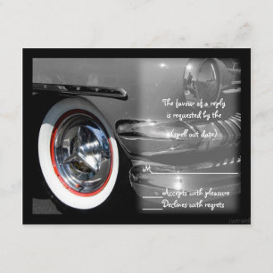 rsvp clássico do carro