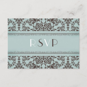 RSVP com a opção da comida que Wedding o cartão