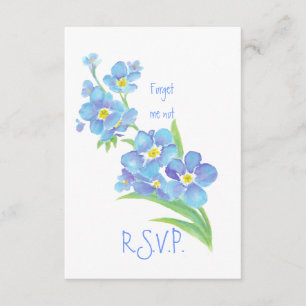 RSVP com Esqueça que não, Watercolor Flower