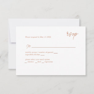 RSVP com script de caramelo MInimalmente