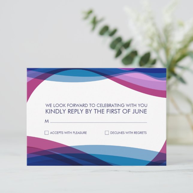 RSVP | Convite de Ondas (Em pé/Frente)