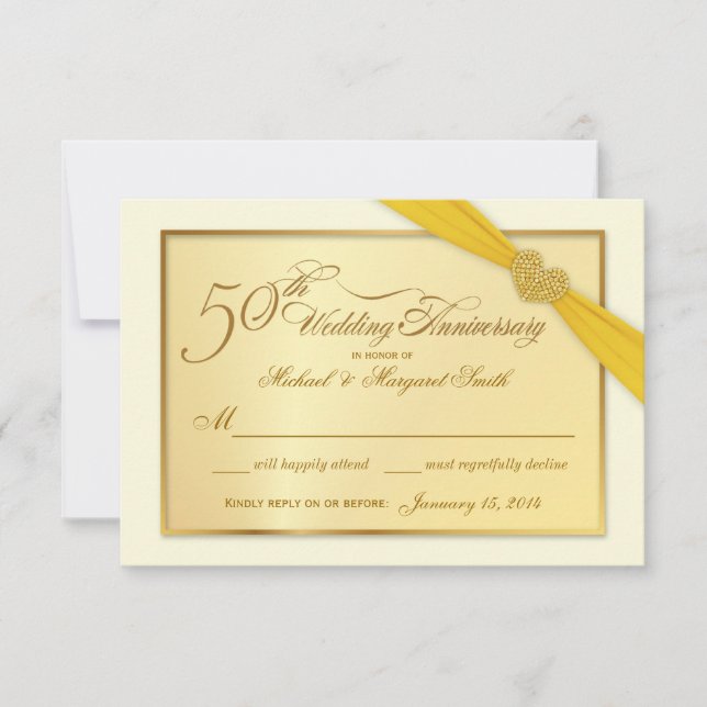 RSVP - Convites de 50 anos de Ouro (Frente)