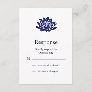 RSVP da Flor de Lotus Azul-Apphire