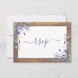RSVP da Madeira de Script Eucalyptus da Lavanda ru