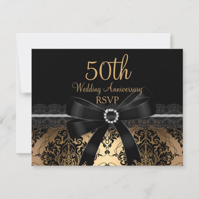 RSVP de 50 anos Dourado do Arco e Damasco (Frente)
