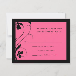 RSVP de Alto Nível Floral 311 Bebê Rosa Quente
