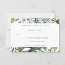 RSVP de Aquarela Tropical