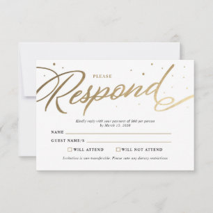 RSVP de Baile de formatura Moderno