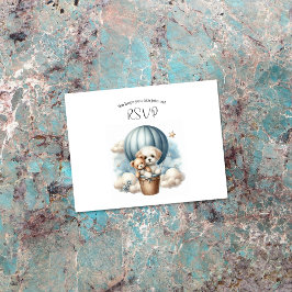 RSVP de Balão de Ar Quente do Adventure Chá de fra