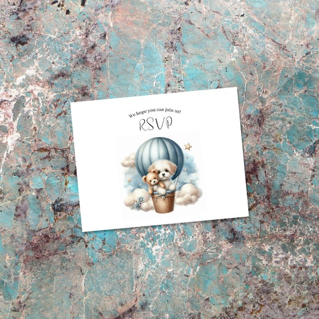 RSVP de Balão de Ar Quente do Adventure Chá de fra (Criador carregado)