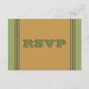 RSVP de Biege Verde Simples