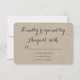RSVP de Burlap