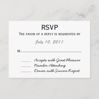 RSVP de casamento