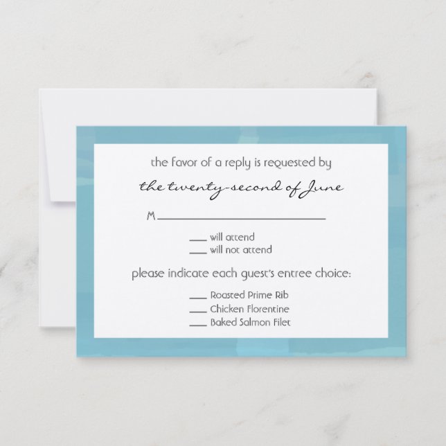 RSVP de casamento (Frente)