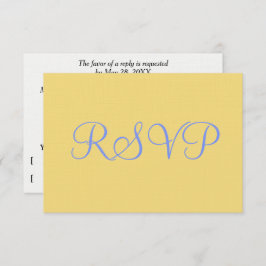 RSVP de Casamento Azul Mellow