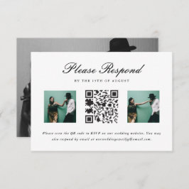 RSVP de Casamento com Código QR e Casamento Fotogr