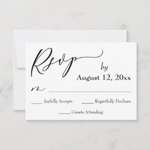 RSVP de Casamento com Poppies Vermelhos e Confetti