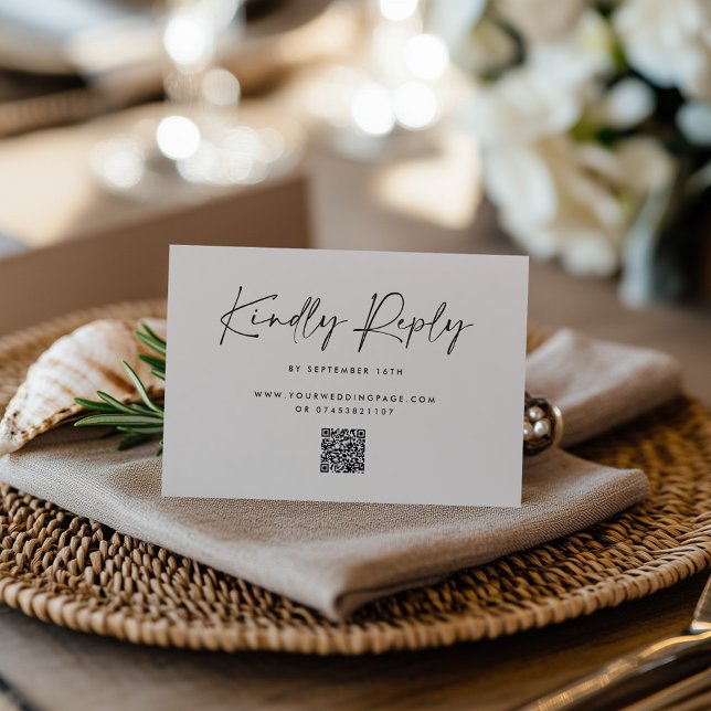 RSVP de Casamento com Script Minimal Moderno e Fai (Criador carregado)