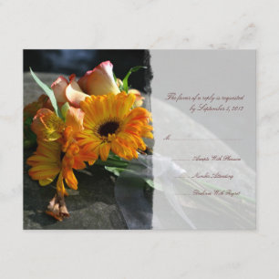 RSVP de Casamento das Flores de Margarida Amarelas