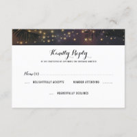 RSVP de Casamento das Luzes de Praia