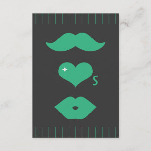 RSVP de Casamento de bigode Verde