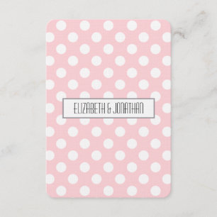 RSVP de Casamento de Bolinhas Rosa Ultra Moderno