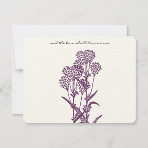 RSVP de Casamento de Branqueamento de Flores Selva