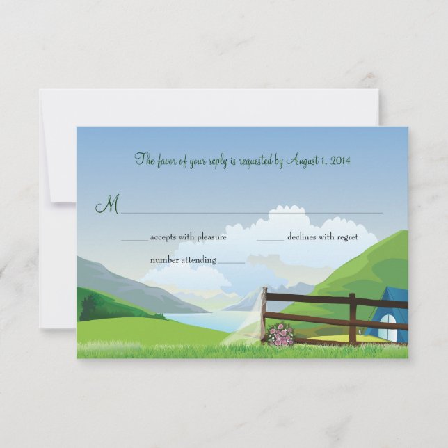 RSVP de Casamento de Campanha (Frente)