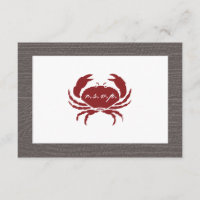 RSVP de Casamento de Caranguejo Russo
