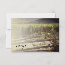 RSVP de Casamento de Cerca de Rosa