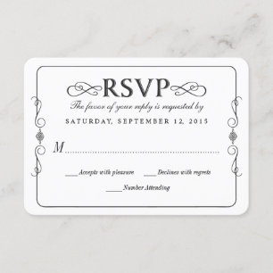 RSVP de Casamento de Chalkboard Rustic Country