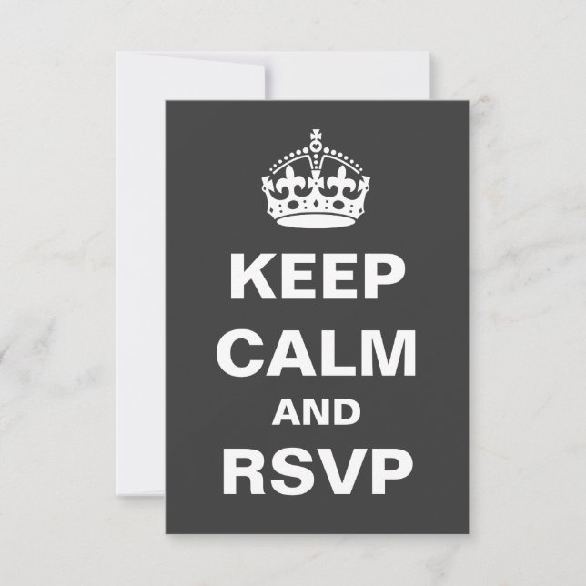 RSVP de Casamento de cinzas (Frente)