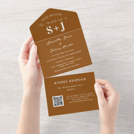 RSVP de Casamento de Código QR de outono de outono