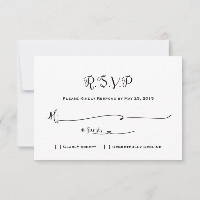 RSVP de Casamento de Contato - Era Uma Vez por Vez (Frente)