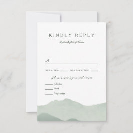 RSVP de Casamento de Cordilheira