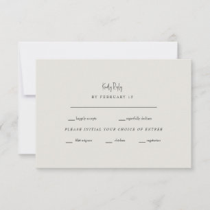 RSVP de Casamento de Creme de Fé para sempre