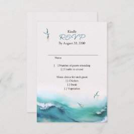 RSVP de Casamento de Destino Costeiro de Praia