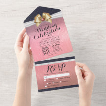 RSVP de Casamento de Diamante Vermelho da Faixa Br