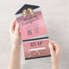 RSVP de Casamento de Diamante Vermelho da Faixa Br